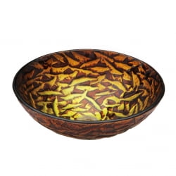 Раковина стеклянная Bronze De Luxe Т12-D420-H145мм 14043