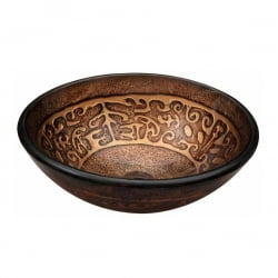Раковина стеклянная Bronze De Luxe Т12-D420-H150мм 9107
