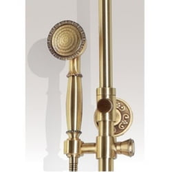Комплект для душевой Bronze De Luxe ROYAL душ Двойной цветок (без излива) 10118DF