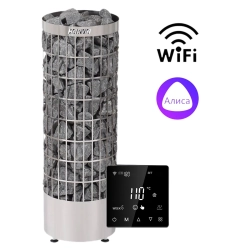 Электрическая печь Harvia Cilindro PC70E Steel + Пульт Henki M1