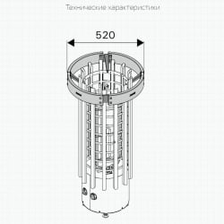 Защитные перила Harvia Glow HTRT3L