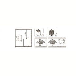 Печь Harvia Modulo Combi MDS13G5SA Steel (Три стороны открыты)