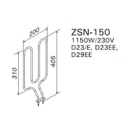 ТЭН Harvia ZSN-150 1150 Вт/230 В