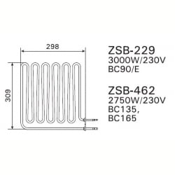 ТЭН Harvia ZSB-462 2750Вт/230В