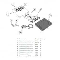 Датчик температуры 150°C, с кабелем Harvia WX233
