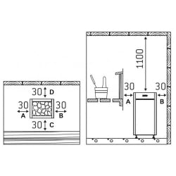 Электрическая печь Harvia Virta HL110 Steel, без пульта