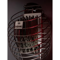 Электрическая печь для бани и сауны Henki Nest Black, черная, 6 кВт