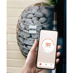 Электрическая печь для бани и сауны Henki Nest Black, черная, 6 кВт