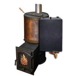 Банная печь KALEDO RETRO RM2217-80 с закрытой каменкой прямого нагрева, 22 кВт