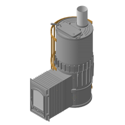 Банная печь KALEDO ANTIC AML2515/2 с корпусной закрытой каменкой, 25 кВт