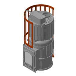 Банная печь KALEDO EVOLUTION EC208/3 с комбинированной закрытой каменкой, 20 кВт