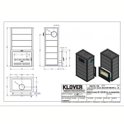 Печь для бани KLOVER RT 100-RV Талькомагнезит (дровяная)