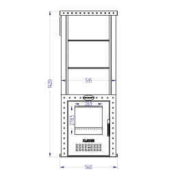 Газовая печь Klover RT 20-RV (талькомагнезит 30мм)
