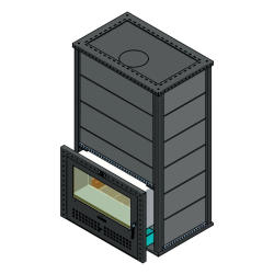 Газовая печь Klover RT 100-RV (талькомагнезит 40мм)