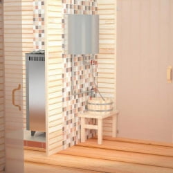 Дровяная печь для бани Костёр 21 с регистром