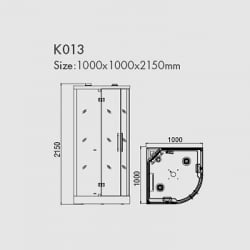 Инфракрасная душевая кабина K013