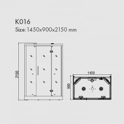 Инфракрасная душевая кабина K016