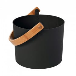 Ведро с дугообразной ручкой 5л, Black