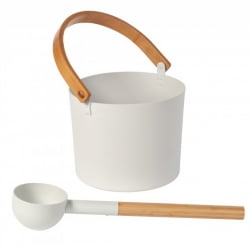Ведро Maestro Woods Premium-Line с дугообразной ручкой 5л, white