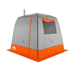 Баня палатка МОРЖ LIGHT, серо-оранжевый