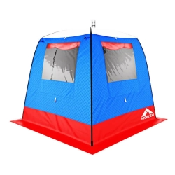 Баня палатка МОРЖ 2 ОКНА, триколор