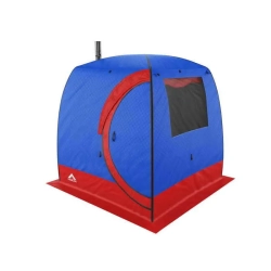 Баня палатка МОРЖ LUX, сине-красный
