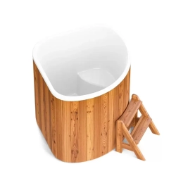 Купель PolarSpa CORNER SMALL 130 термососна светлая