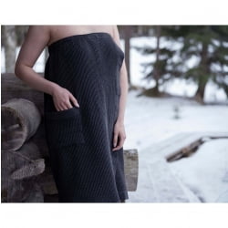 Парео Rento Tammer-Tukku, Kenno Sarong 85х145см Черно-серый