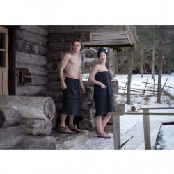 Парео Rento Tammer-Tukku, Kenno Sarong 85х145см Черно-серый