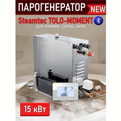 Парогенератор для сауны и хамама Steamtec TOLO MOMENT-150, 15 кВт, White