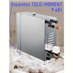 Парогенератор для сауны и хамама Steamtec TOLO MOMENT-90, 9 кВт, Black