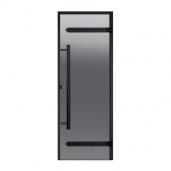 Стеклянная дверь для хамама Harvia Legend ALU 9x21 алюминиевая, серое
