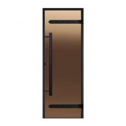 Стеклянная дверь для хамама Harvia Legend ALU 9x21 алюминиевая, бронза