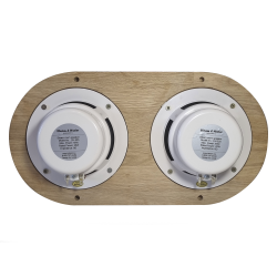 Комплект акустической системы встраиваемый SW 1 White ECO Wood, двойной Овал (две колонки)