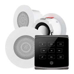 Комплект влагостойкой акустической системы SW ECO Black MINI-3 (три колонки, круг)