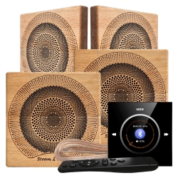 Комплект влагостойкой акустической системы SW NOISE Black Wood-4 (четыре колонки, квадрат)