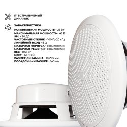 Комплект влагостойкой акустики SMART HOME MUSIC WiFI 2.0 (три колонки)