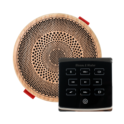 Комплект акустической системы SW 1 BLACK ECO SAUNA MINI WOOD, круг (одна колонка)