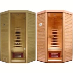 Инфракрасная кабина Saunax Infra Classic 1000x1000 (Осина/Ольха) 
