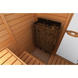 Электрическая печь SAWO CIRRUS ROCK 3 CRR3-75NB-P (7,5 кВт, встроенный пульт, нержавейка)