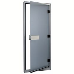 Стеклянная дверь для хамам Sawo 740-R, коробка алюминий 785мм x 1850мм (правая)