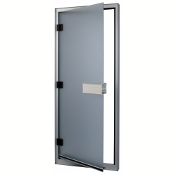 Стеклянная дверь для хамам Sawo 740-L, коробка алюминий 785мм x 1850мм (левая)