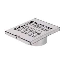 Шибер задвижка КуБасту с перфорацией D100 мм, нержавеющая сталь 1 мм