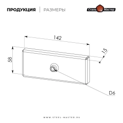 Заглушка четверника КуБасту с конденсатоотводом - нержавейка 0,8 мм