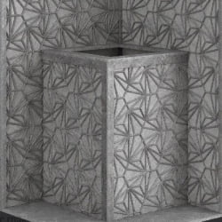 Стена из слэба талькомагнезита Talc Stone wall 51 с гравировкой