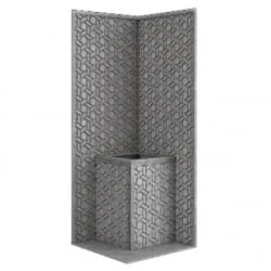 Стена из слэба талькомагнезита Talc Stone wall 50 с гравировкой
