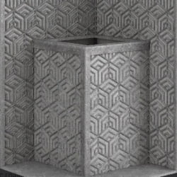 Стена из слэба талькомагнезита Talc Stone wall 47 с гравировкой