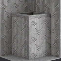 Стена из слэба талькомагнезита Talc Stone wall 45 с гравировкой