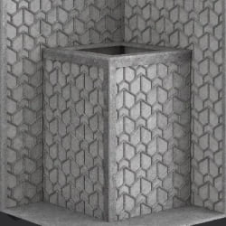 Стена из слэба талькомагнезита Talc Stone wall 38 с гравировкой