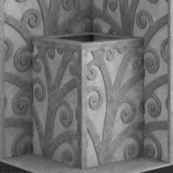Стена из слэба талькомагнезита Talc Stone wall 72 с гравировкой
